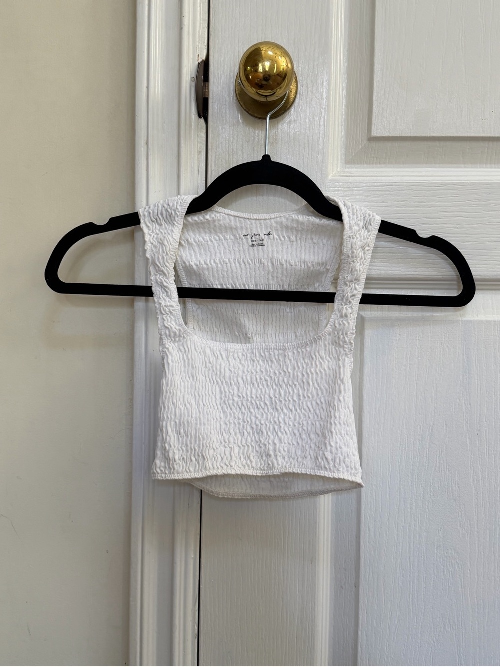 Urban Outfitters out from under White Textured Crop Tank Top